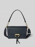 Abro Handtasche mit Label-Detail Modell 'TEMI' in Marine, Größe 1
