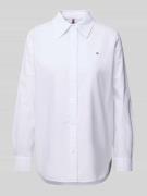 Tommy Hilfiger Regular Fit Hemdbluse aus reiner Baumwolle in Weiss, Gr...