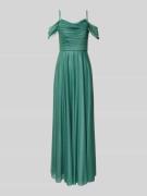 Christian Berg Cocktail Abendkleid im Off-Shoulder-Design in Gruen Mel...