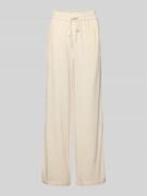 Selected Femme High Waist Hose aus Viskose-Leinen-Mix Modell 'VIVA-GUL...