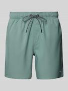 PUMA Regular Fit Badehose mit Reißverschlusstasche in Lind, Größe L