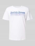 Jack & Jones Regular Fit T-Shirt mit Rundhalsausschnitt in Weiss, Größ...