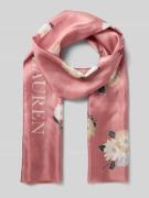 Lauren Ralph Lauren Schaltuch aus Seide mit Logo-Print und Fransen in ...