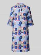 Christian Berg Woman Hemdblusenkleid aus Leinen mit kurzer Knopfleiste...