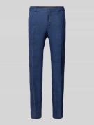 BOSS Slim Fit Leinenhose mit Gesäßtaschen Modell 'Genius' in Marine, G...