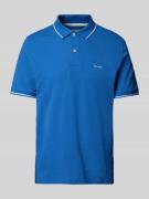 Gant Poloshirt mit Label-Stitching in Royal, Größe L