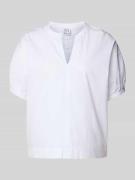 Emily Van den Bergh Blusenshirt mit elastischen Ärmelabschlüssen in Of...