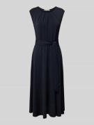 Christian Berg Woman Selection Midikleid mit Bindegürtel in Marine, Gr...
