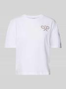 Rich & Royal T-Shirt mit Motiv-Print in Weiss, Größe L