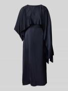 s.Oliver BLACK LABEL Tailliertes Midikleid mit abnehmbarem Schultertei...