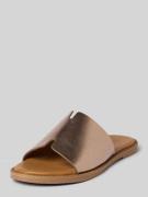 Tamaris Slides aus Leder mit strukturierter Sohle in Rose Gold, Größe ...