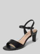 Tamaris Sandaletten mit Dornschließe und Pfennigabsatz in Black, Größe...