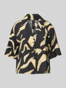 Mango Hemdbluse mit Reverskragen in Black, Größe S