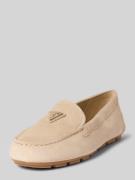 Guess Loafers aus Leder mit Label-Patch Modell 'LILAN' in Sand, Größe ...
