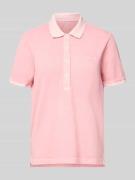 Gant Poloshirt mit kurzer Knopfleiste in Pink, Größe L