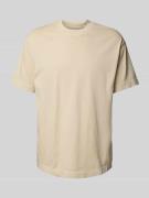 Marc O'Polo Relaxed Fit T-Shirt aus reiner Baumwolle in Sand, Größe XL