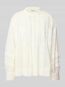 Marc O'Polo Relaxed Fit Langarmbluse aus reiner Baumwolle in Weiss, Gr...