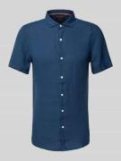 Superdry Regular Fit Freizeithemd aus reinem Leinen in Dunkelblau, Grö...