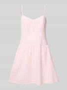 Review Minikleid mit Herz-Ausschnitt und Spaghettiträgern in Rosa, Grö...