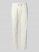 s.Oliver RED LABEL Relaxed Fit Chino Leinen-Baumwoll-Mix in Weiss, Grö...