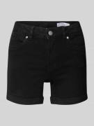 Vero Moda Regular Fit Shorts aus Baumwoll-Mix Modell 'LUNA' in Black, ...