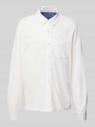 Fynch-Hatton Freizeithemd mit Button-Down-Kragen in Weiss, Größe XL
