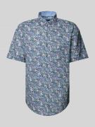 Fynch-Hatton Regular Fit Freizeithemd mit Button-Down-Kragen in Marine...
