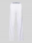 Polo Ralph Lauren Straight Leg Pyjama-Hose mit elastischem Label-Bund ...