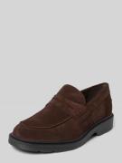 Jack & Jones Loafers mit breiter Schaftbrücke Modell 'DAX' in Mittelbr...