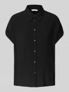 Tom Tailor Relaxed Fit Hemdbluse aus reiner Viskose in Black, Größe 38