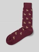 PAUL SMITH Socken mit gerippten Bündchen Modell 'IRWIN BULLDOG' in Rot...