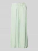 Marc O'Polo Denim Wide Leg Stoffhose mit verkürztem Schnitt in Hellgru...