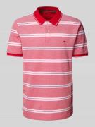 Fynch-Hatton Regular Fit Poloshirt mit Logo-Stitching in Rot, Größe 3X...