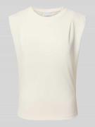 Jake*s Collection Tanktop mit Rundhalsausschnitt in Beige, Größe 46