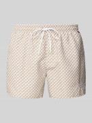 BOSS Badehose mit Logo-Stitching Modell 'Catfish' in Beige, Größe XXL