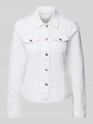 Tom Tailor Regular Fit Jeansjacke aus Baumwoll-Mix in Weiss, Größe XXL