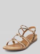 Tamaris Sandalen mit Ziersteinbesatz in Beige, Größe 39