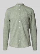 Lindbergh Regular Fit Freizeithemd aus Leinen-Baumwoll-Mix in Oliv, Gr...