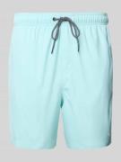 PUMA Regular Fit Badehose mit Reißverschlusstasche in Mint, Größe L