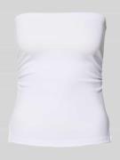 Review Bandeau-Top mit Raffungen in Weiss, Größe L