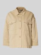 Weekend Max Mara Jacke aus Baumwoll-Leinen-Mix mit Brusttaschen in San...