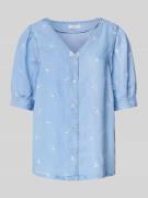 B.Young Regular Fit Jeansbluse mit V-Ausschnitt Modell 'KOSMO' in Blau...