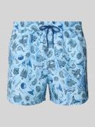 PAUL SMITH Badehose mit Gesäßtasche Modell 'CITY DAISY' in Blau, Größe...