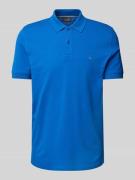 Christian Berg Men Poloshirt mit Label-Stitching in Royal, Größe 3XL