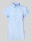 Jake*s Casual Regular Fit Bluse mit Knopfleiste in Bleu, Größe 38