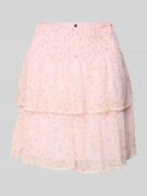 Vero Moda Ausgestellter Mini-Rock mit Allover-Muster Modell 'SMILLA' i...