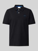 Gant Regular Fit Poloshirt mit Label-Stitching in Black, Größe L