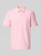 Gant Regular Fit Poloshirt mit Label-Stitching in Pink, Größe L