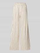 Lanius Wide Leg Leinenhose mit elastischem Bund in Ecru, Größe 42