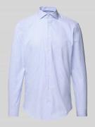Jake*s Slim Fit Business-Hemd mit Knopfleiste in Bleu, Größe 37/38